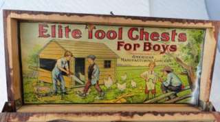 Antique Elite Tool Chests for Boys Mft by American Manufacturing 