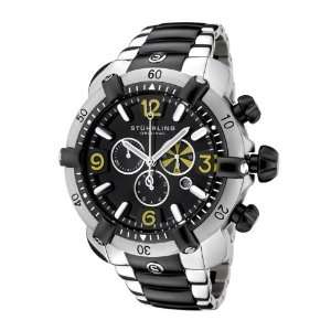 Mens Heracles Chronograph Black Dial Two Tone  Sports 