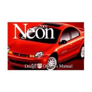  2001 DODGE CHRYSLER NEON Owners Manual User Guide 