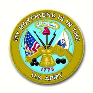   Army My Boyfriend is in the Army Seal Decal Sticker 3.8 6 pack