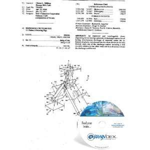  NEW Patent CD for DISPENSING CHUTE DEVICE 