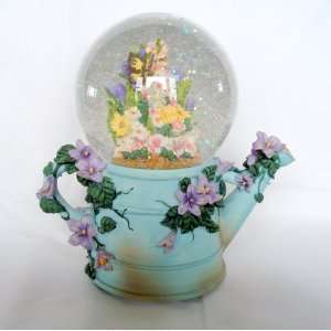   Musical Butterfly and Flowers Watering Can Snow Globe: Everything Else