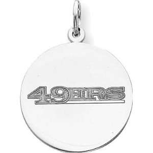  Sterling Silver NFL San Francisco 49Ers Charm: Jewelry