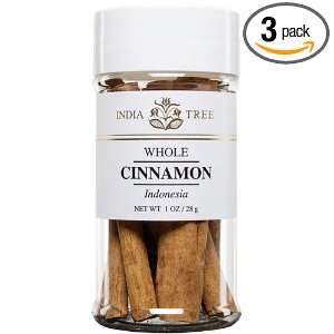 India Tree Cinnamon Whole Jar, 1.0 Ounce Grocery & Gourmet Food