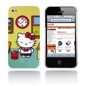  Hello Kitty snap on hard case for iPhone 4G (House Clock 