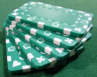 60 Ct European Poker Plaque Chip Set w/ Aluminum Case  
