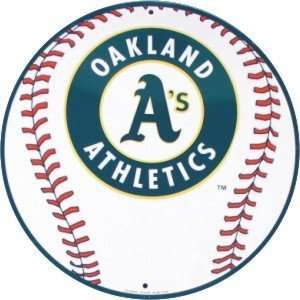  Oakland Athletics As Metal Circle Sign *SALE*