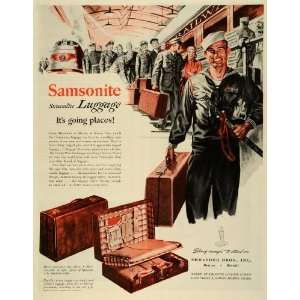  1945 Ad Shwayder Bros Samsonite Streamlite Luggage 