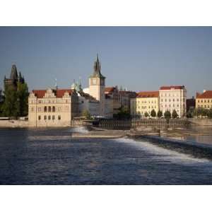  Vltava River and Smetana Museum, Prague, Czech Republic 