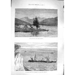  1881 Camp Skeena River Columbia Flamingo Ship Margarets 