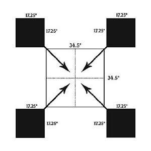 SM12 SNC 12 Sq Matrix Tgt(Per12) (Targets & Throwers) (Paper Targets)