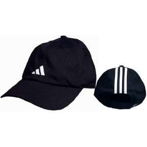  Adidas 3 Stripes Clima II Cap (Mens) Black/White Sports 