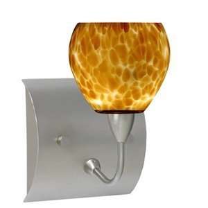   Tay Tay Contemporary / Modern Single Light Vanity with Amber Clou