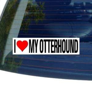   Heart My OTTERHOUND   Dog Breed   Window Bumper Sticker: Automotive