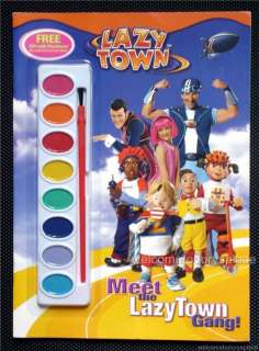 Meet the LazyTown Gang Coloring Paint Activity Book  