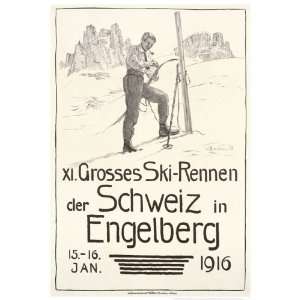  XI. Grosses Ski Rennen der Schweiz in Engelberg (Vintage Ski 