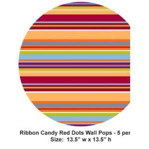   Brewster Wall Pops Dot Ribbon Candy Red WPD90251: Home Improvement
