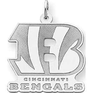  Sterling Silver NFL Cincinnati Bengals Logo Charm: Jewelry