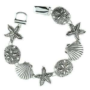  Silver Sea Life Theme Magnetic Bracelet Fashion Jewelry Jewelry