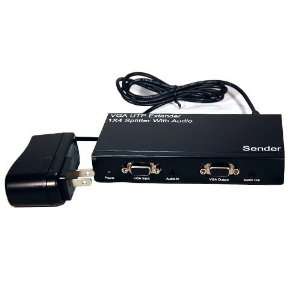  Bytecc VGASP104 VGA UTP Extender 1x4 Splitter with Audio 