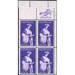   WHARTON ~ WRITER #1832 Zip (Code) Block of 4 x 15¢ US Postage Stamps