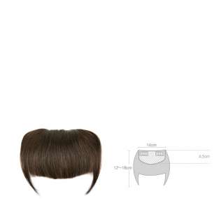 Clip In On Human Hair Bangs Extensions with side layers  