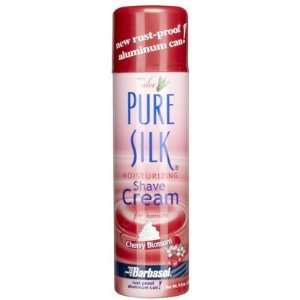 Pure Silk Moisturizing Shave Cream with Aloe, Cherry Blossom 9.5 oz 
