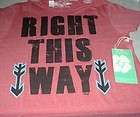   SEVEN 7 MENS T SHIRT RIGHT THIS WAY XL NEW WITH TAGS CLEMENTINE RED