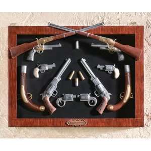   Western Firearms Shadowbox Wall Art By Collections Etc