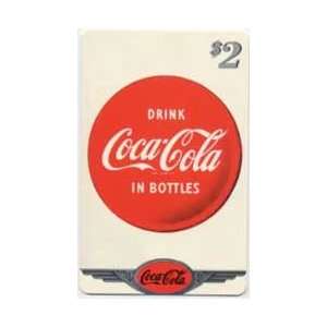 Coca Cola Collectible Phone Card: Coke National 96 $2. Silver. Drink 