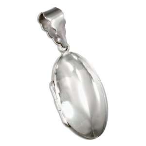  Sterling Silver High Polish Oval Locket.: Jewelry