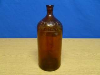 Vintage Amber Glass Clorox Bottle T41  
