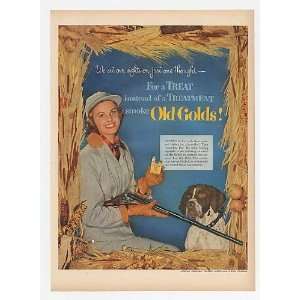   Cigarette Lady Hunter Pointer Dog Print Ad (19068): Home & Kitchen