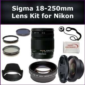  Sigma 18 250mm f/3.5 6.3 DC OS HSM Autofocus Zoom Lens Kir 