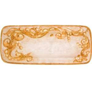  Contrada Plume Large Rectangle Platter By Vietri Kitchen 