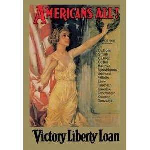  Vintage Art Americans All Victory Liberty Loan   00162 3 
