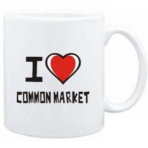    Mug White I love Common Market  Drinks