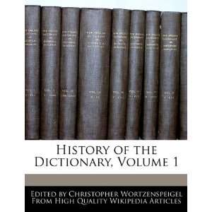   , Volume 1 (9781241705756) Christopher Wortzenspeigel Books
