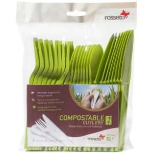  Rosseto Liteware Compostable Cutlery Combo Pack of 24 