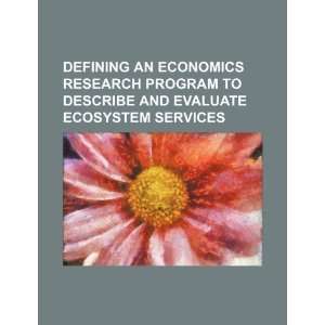  Defining an economics research program to describe and 
