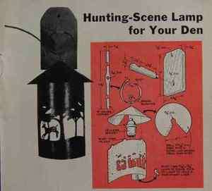 Wall Lamp HUNTING Scene HowTo build PLANS SHEET METAL  
