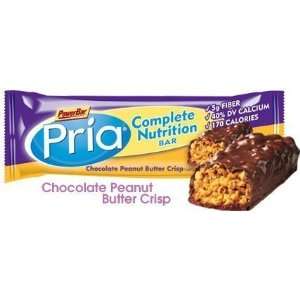 PowerBar Pria Complete Nutritional Bar, Chocolate Peanut Butter Crisp 