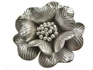 Thai Karen Hill Tribe silver Large Wild flower pendant  