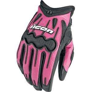  Icon Womens ARC Gloves   X Large/Pink Automotive
