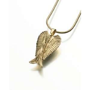  Gold Vermeil Angel Wings Cremation Jewelry Jewelry