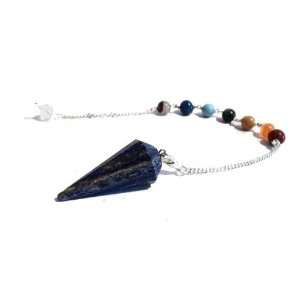  Pendulum Lapis Lazuli with Chakra Bracelet