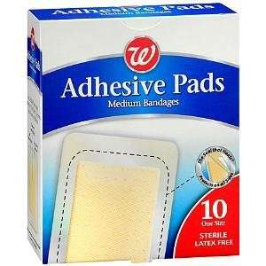   Adhesive Pads Medium Bandages, 2 x 3 Inch, 10 ea 