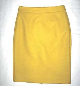 NWT J.CREW NO. 2 DOUBLE SERGE PENCIL SKIRT COLORYellow; Red;Black 