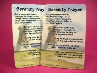 Serenity Prayer (Long)   2 Verse Cards   SKU# 799  