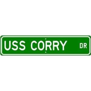  USS CORRY DD 817 Street Sign   Navy Ship Gift Sailor 